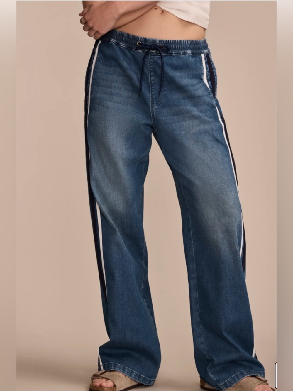 Women’s Lucky Brand denim track pants